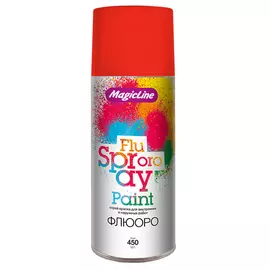 краска аэрозольная флуоресцентная 265гр красная 1010, арт.3901