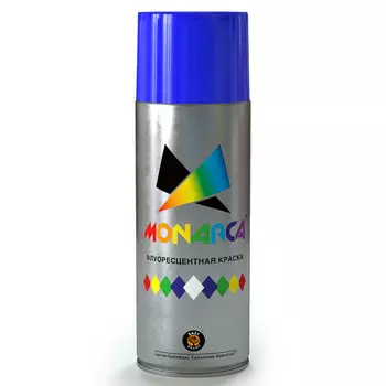 краска аэрозольная MONARCA флуоресцентная Синий 520мл, арт.41004
