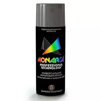 краска аэрозольная MONARCA универсальная Белый Матовый 520мл, арт.19503