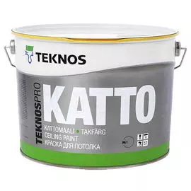 краска акрилатная ТEKNOS Teknospro Katto для потолков 2,7л белая, арт.ЭК000136936