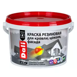 краска акриловая DALI резиновая 3кг белая, арт.20710