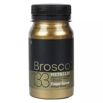 краска акриловая DEL BROSCO Metallic интерьерная 0,1л старая бронза, арт.2501133