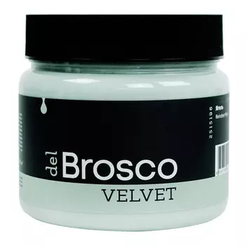 краска акриловая DEL BROSCO Velvet интерьерная 0,4л серая, арт.2515196