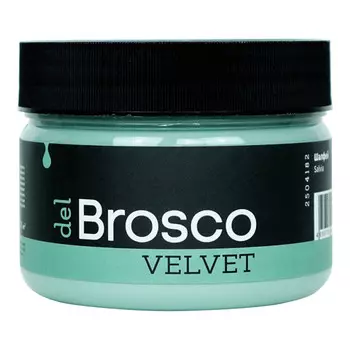 краска акриловая DEL BROSCO Velvet интерьерная 0,25л зеленая, арт.2504182
