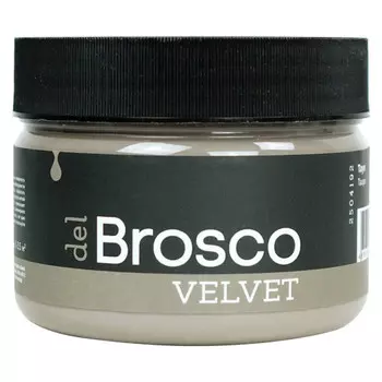 краска акриловая DEL BROSCO Velvet интерьерная 0,25л коричневая, арт.2504192