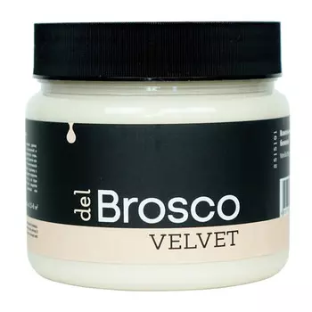 краска акриловая DEL BROSCO Velvet интерьерная 0,4л бежевый, арт.2515191