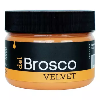 краска акриловая DEL BROSCO Velvet интерьерная 0,25л оранжевая, арт.2504187