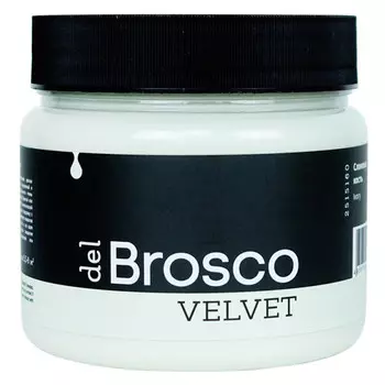 краска акриловая DEL BROSCO Velvet интерьерная 0,4л бежевая, арт.2515160
