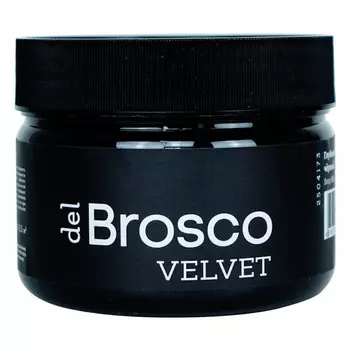 краска акриловая DEL BROSCO Velvet интерьерная 0,25л черная, арт.2504173