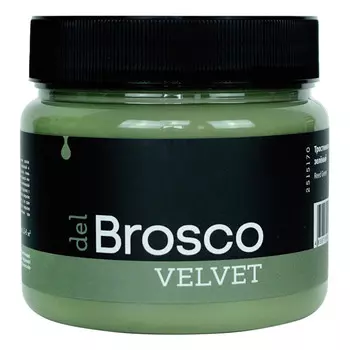 краска акриловая DEL BROSKO Velvet интерьерная матовая 400мл тростниковый зеленый арт.2515170