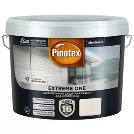 краска акриловая фасадная PINOTEX Extreme One для дерева база BW 2,5л белая, арт.5352282
