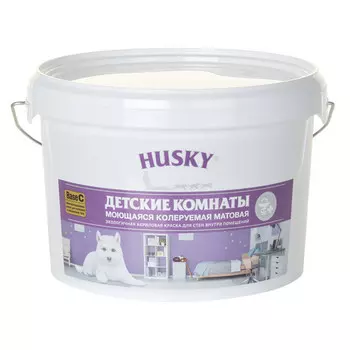 краска акриловая HUSKY для детских комнат 2,5л база С, арт.28165