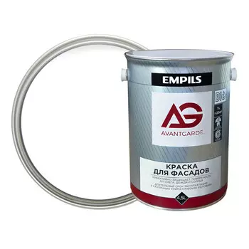 краска AVANTGARDE фасадная белая база А 4,5л, арт.77686