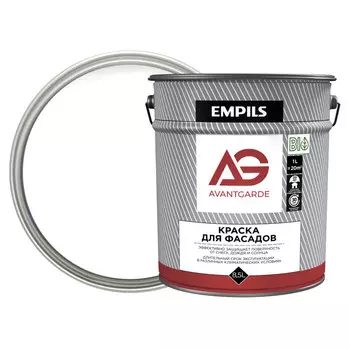 краска AVANTGARDE фасадная белая база А 8,5л, арт.77687