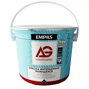 краска AVANTGARDE интерьерная моющаяся матовая бесцветная база С 0,7 л, арт.78793