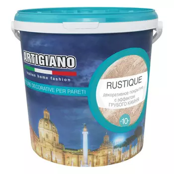 краска декоративная ARTIGIANO Rustique 7,5л белая, арт.14459