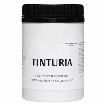 краска для мебели и декора TINTURIA 0,35кг бриллиантовый белый, арт.028819762