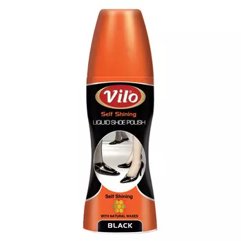краска для обуви VILO водоотталкивающая 80мл черная