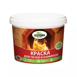 краска для печей ECOTERRA, белая 1 кг., арт.ЭК000117065