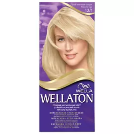 краска для волос WELLATON 12/1 яр пепел блонд