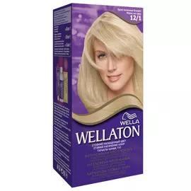 краска для волос WELLATON 12/1 яр пепел блонд
