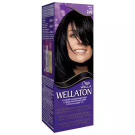 краска для волос WELLATON 2/0 черный