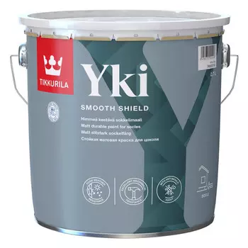 краска в/д TIKKURILA Yki Socle база А для цоколя 2,7л белая, арт.700014066