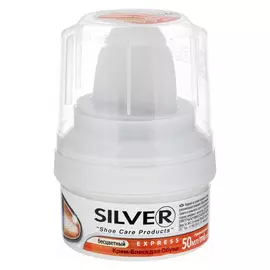 крем-блеск для обуви SILVER, 50 мл, беcцветный, банка