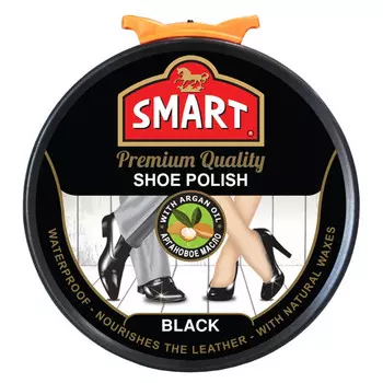 крем для обуви SMART в шайбе 50мл черный