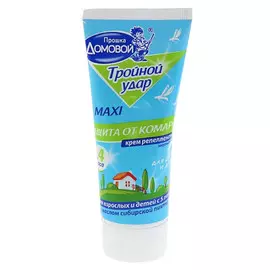 крем ДОМОВОЙ Тройной Удар от комаров 75мл