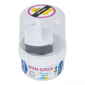 крем-краска для обуви OLVIST для гладкой кожи 50мл черная самоблеск