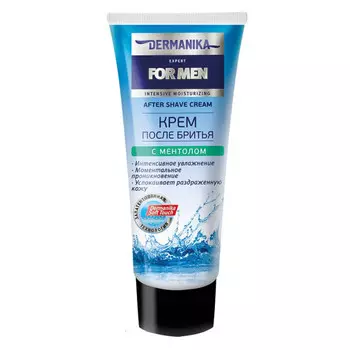 крем после бритья DERMANIKA For Men Intensive Moiturizing с ментолом 75мл