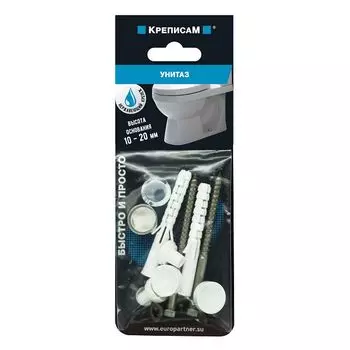 крепление для унитаза 20мм с нержавеющим шурупом 1 компл