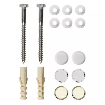 крепление для унитаза к полу и писсуара Premium сталь белое хром золото