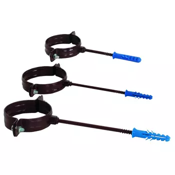 крепление трубы Profil D75мм шип 220мм коричневый