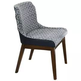 кресло 570х525х800мм синий ткань/гевея