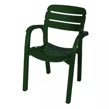 кресло Далгория 60х44х83см темно-зеленый пластик