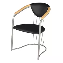 кресло для кухни СОНАТА 570х600 мм, черное, металлическое