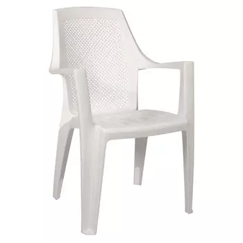 кресло Garden 43х41х88см белый пластик