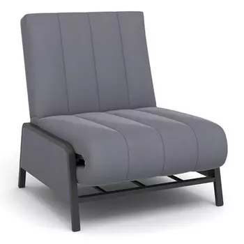 кресло-кровать ЛАМБЕР 750х900х920мм велюр серый