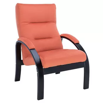 кресло Leset Лион 685x800x1000мм венге/оранжевое