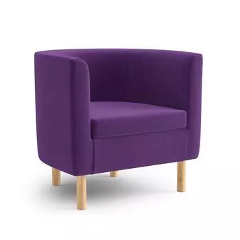 кресло Марио 680х620х620мм рогожка фиолетовый