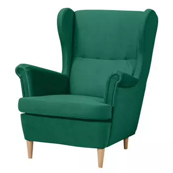кресло Нильс 820х960х1010мм велюр зеленое