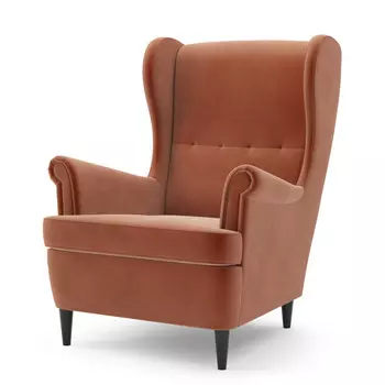 кресло Нильс 820х960х1010мм велюр терракотовый