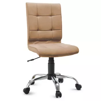 кресло офисное Алекс 600x6100x890мм ткань песочный/хром