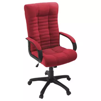 кресло офисное Атлантис 650x750x1120мм ткань красный/черный