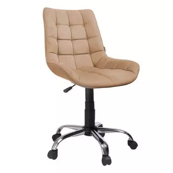 кресло офисное Феликс G 600x615x975мм ткань песочный/хром