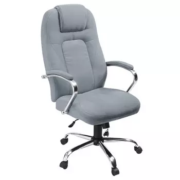 кресло офисное Кольт 650x730x1320мм ткань серый/хром