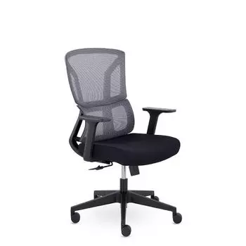 кресло офисное Номи М-317 серый/черный сетка/ткань