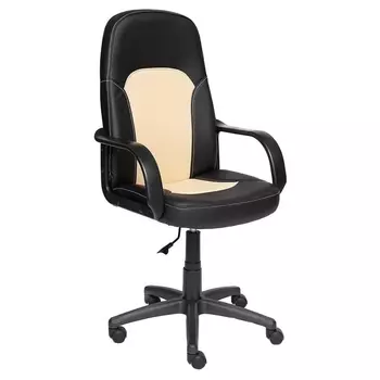 кресло офисное PARMA, цвет чёрный/бежевый